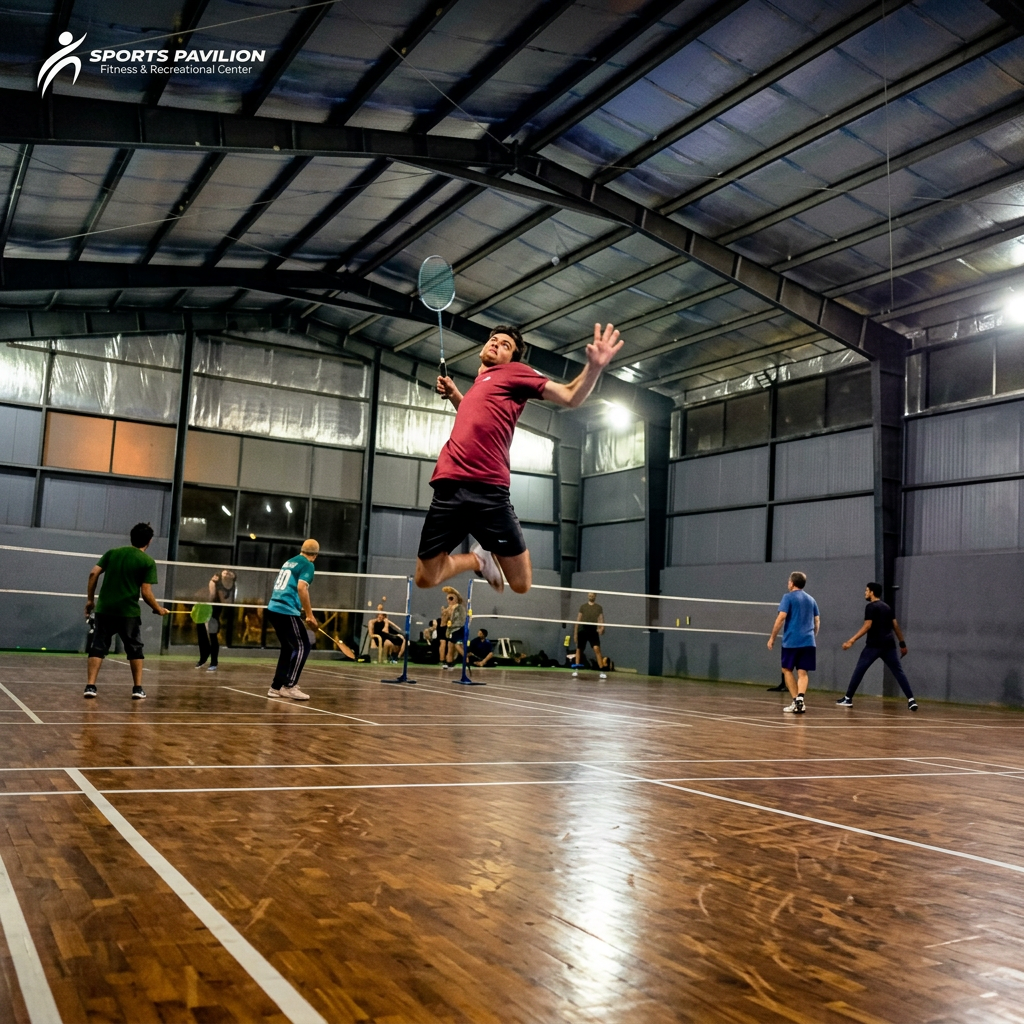 Hina M. playing Badminton at Smash Court, DHA