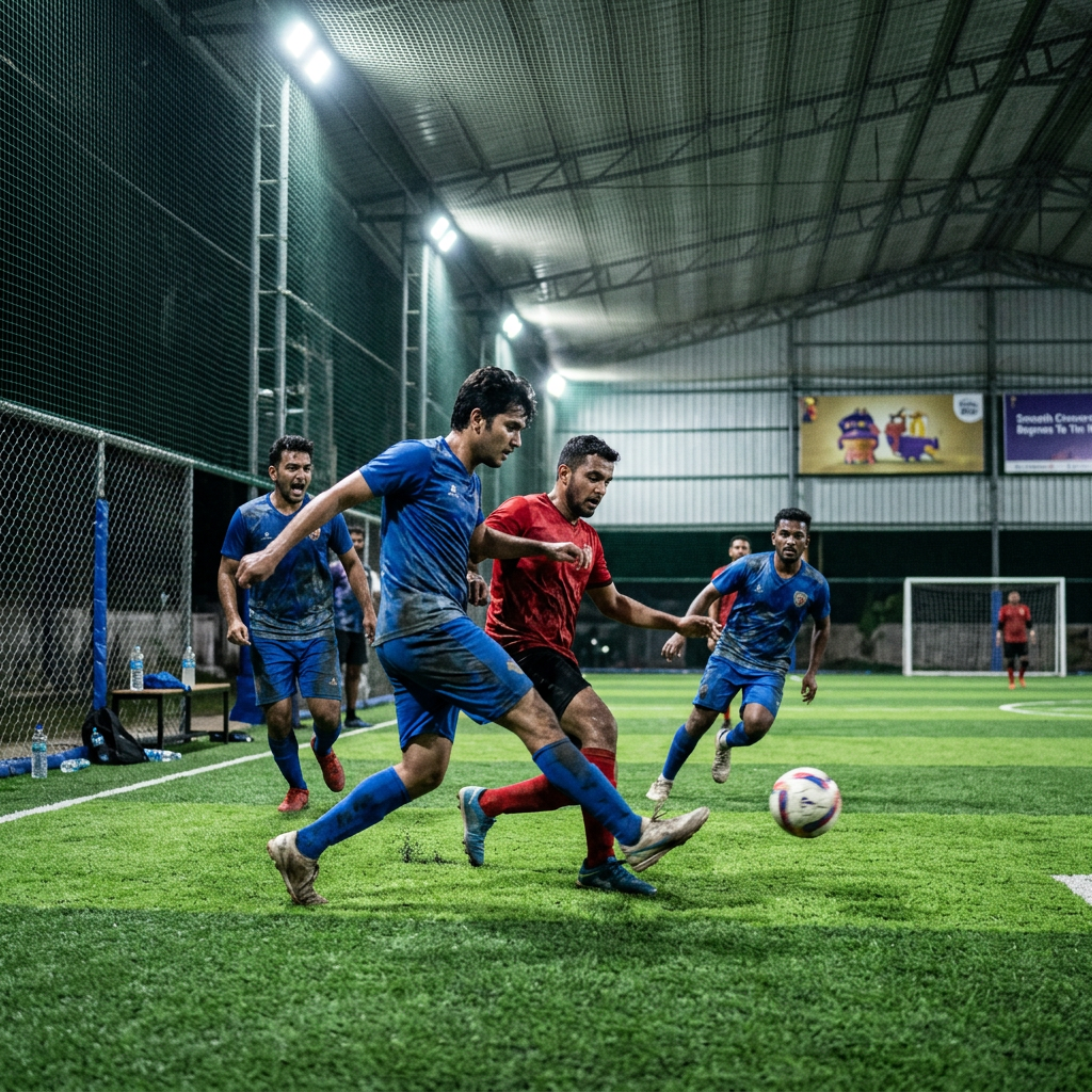 Ahmed R. playing Futsal at Turf Republic, Lahore